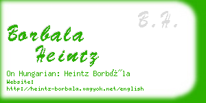 borbala heintz business card